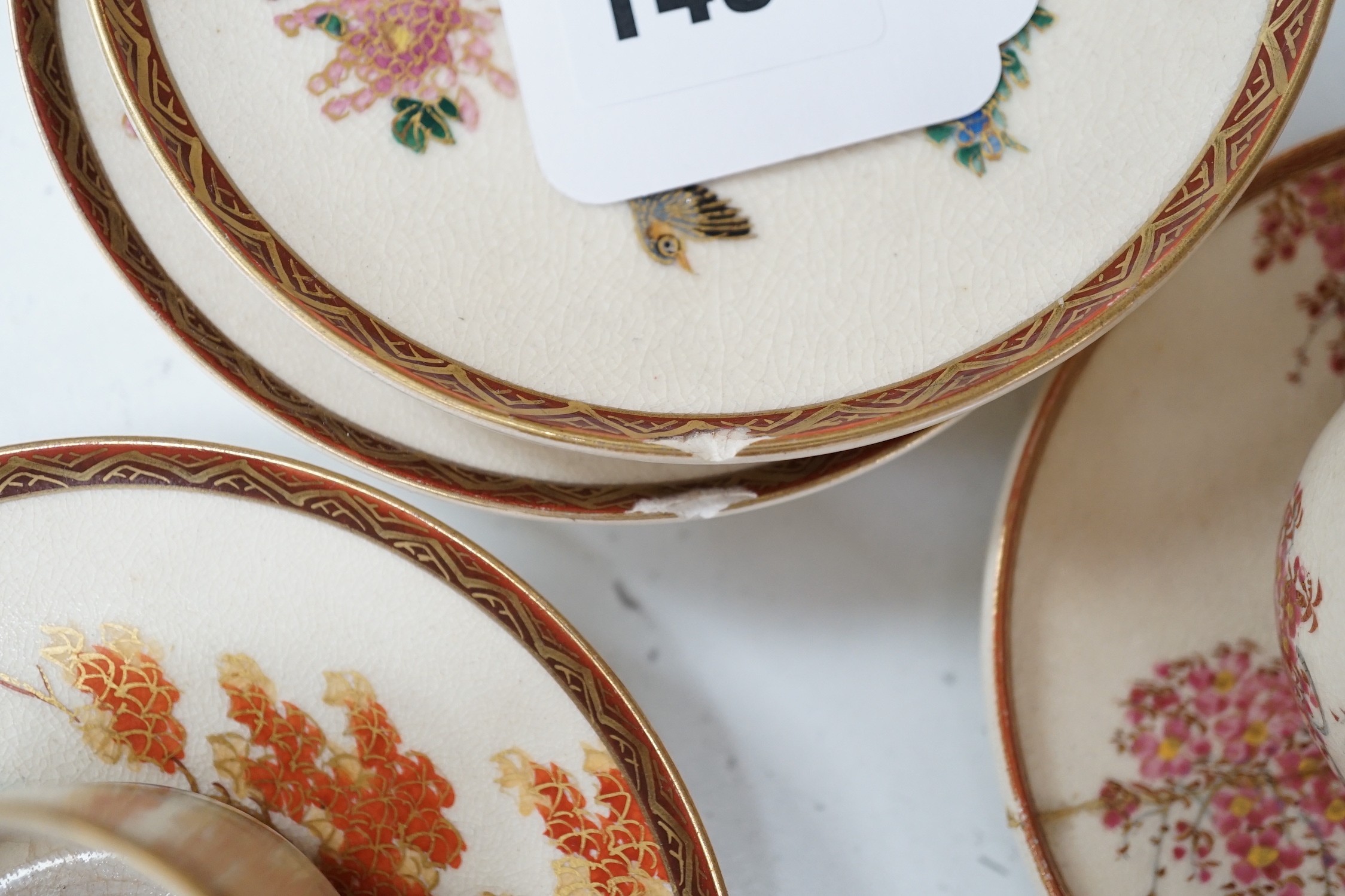 Assorted Japanese ceramics to include Kutani, Satsuma etc.